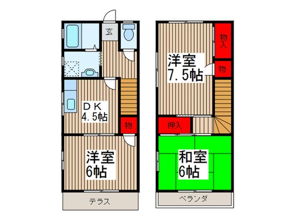 メゾンタカハシの物件間取画像